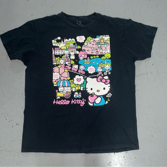 Bioworld Black Hello Kitty Kids T-Shirt - Picture 1 of 4